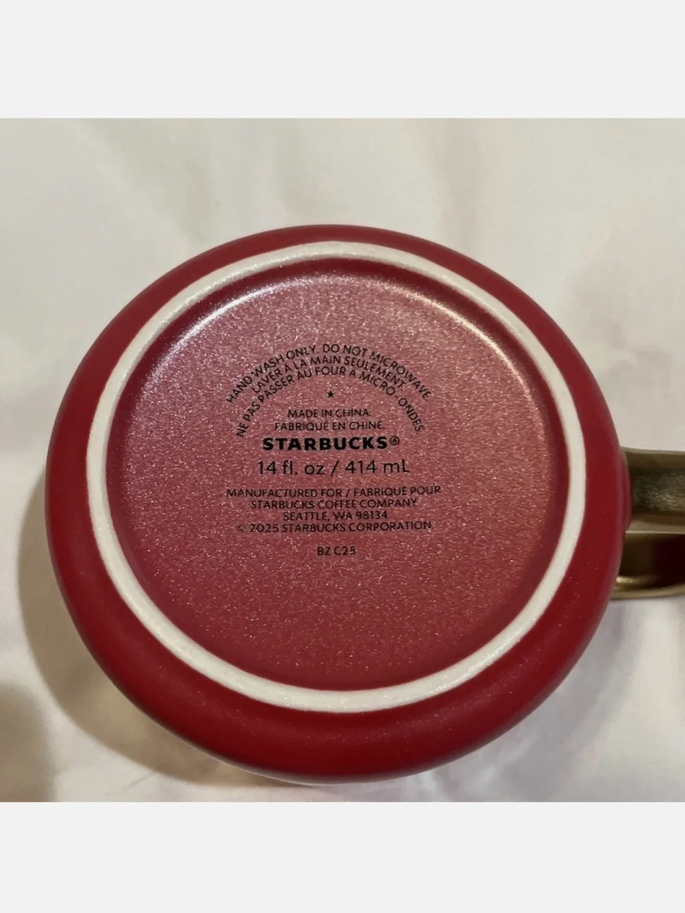 Starbucks Limited Edition Red Bow Ceramic Mug